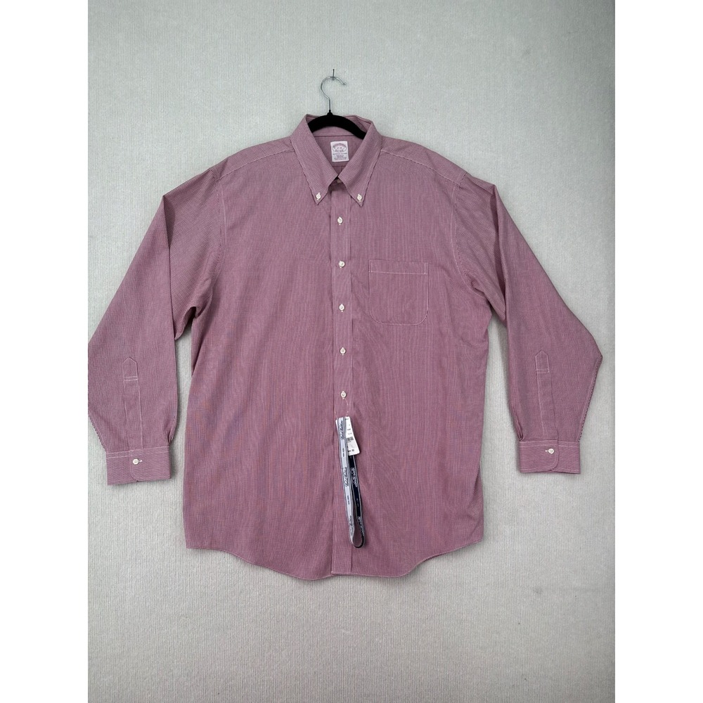 Brooks Brothers Men's 17 35 Regular Fit Supima Cotton Non Iron Shirt NWT 0445